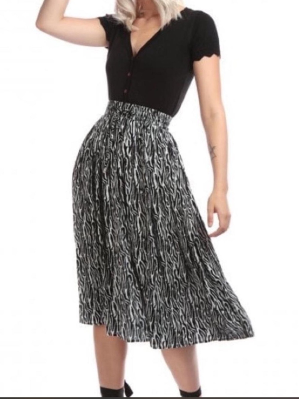 Modcloth Bright & Beautiful zebra skirt